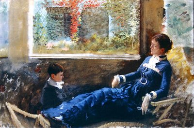 休息、1879 作： Giuseppe de Nittis