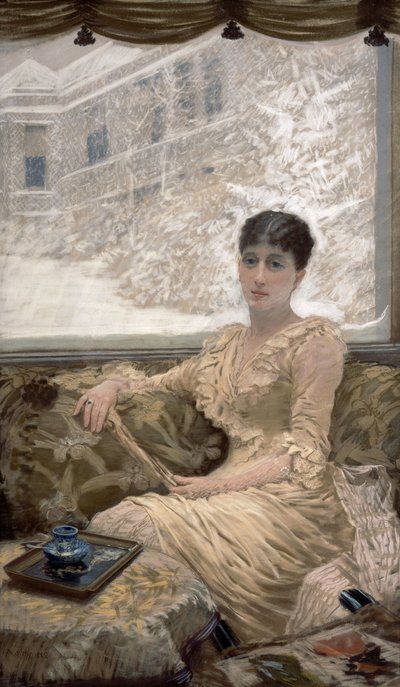冬の日 作： Giuseppe de Nittis