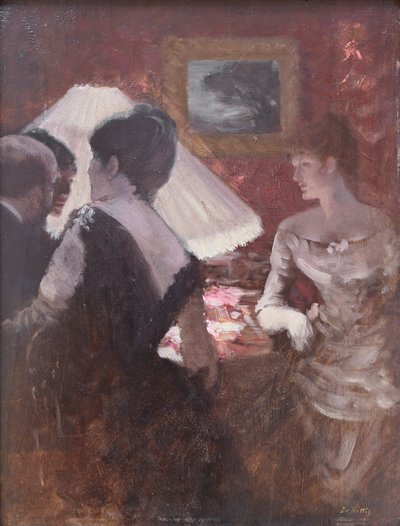 ランプシェード周辺 作： Giuseppe or Joseph de Nittis