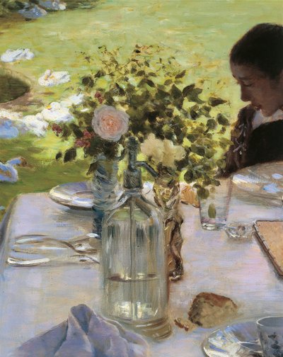 ガーデンでの朝食 作： Giuseppe or Joseph de Nittis