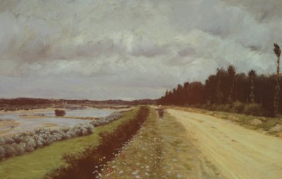 ジュゼッペ・デ・ニッティスの「オファントに沿った田舎道 作： Giuseppe or Joseph de Nittis