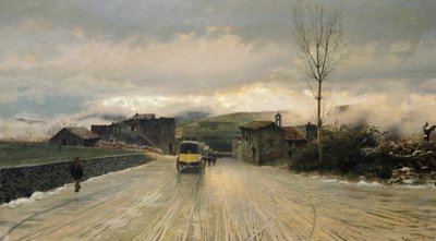 アペニン山脈の横断 作： Giuseppe or Joseph de Nittis