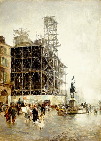 ピラミッド広場、 作： Giuseppe or Joseph de Nittis
