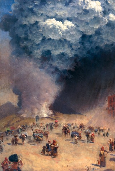 灰の雨 作： Giuseppe or Joseph de Nittis