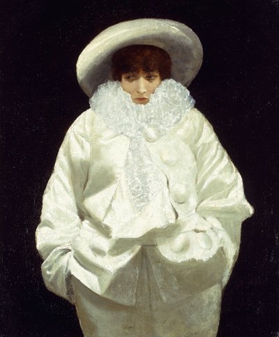 ピエロとしてのサラ・ベルナール、 作： Giuseppe or Joseph de Nittis