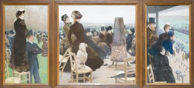 ブローニュの森でのレース 作： Giuseppe or Joseph de Nittis
