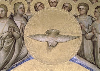 聖霊の鳩、1360-70 作： Giusto di Giovanni de Menabuoi