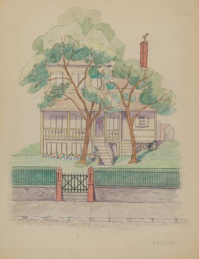スチュワートハウス、c。 1936年。 作： Gladys Cook