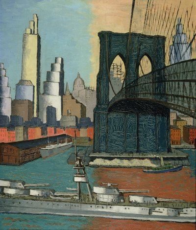 ブリッジタワー、1929 作： Glenn O Coleman