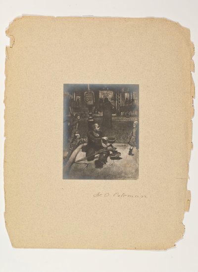人々の生活のシーン、無題のポートフォリオ、1905年。 作： Glenn O Coleman