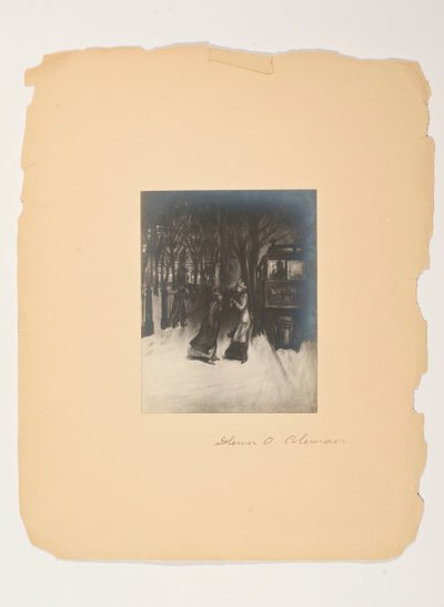 人々の生活からのシーン、無題のポートフォリオ、c。 1905～1906年。 作： Glenn O Coleman