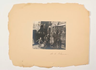 人々の生活からのシーン、無題のポートフォリオ、c。 1905～1906年。 作： Glenn O Coleman