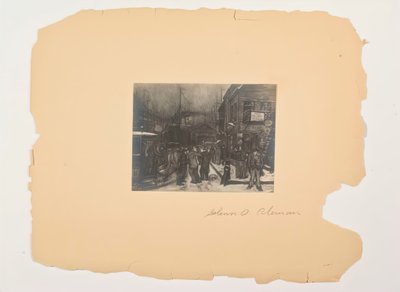 人々の生活からのシーン、無題のポートフォリオ、c。 1905～1906年。 作： Glenn O Coleman