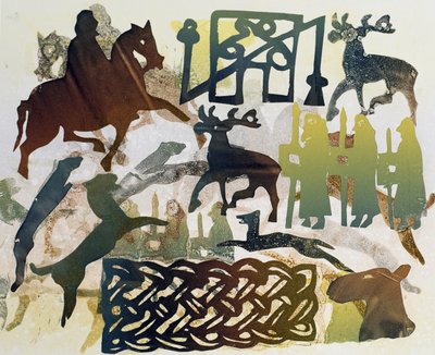 エンシェントトラベラーズ、1995（モノタイプ） 作： Gloria Wallington