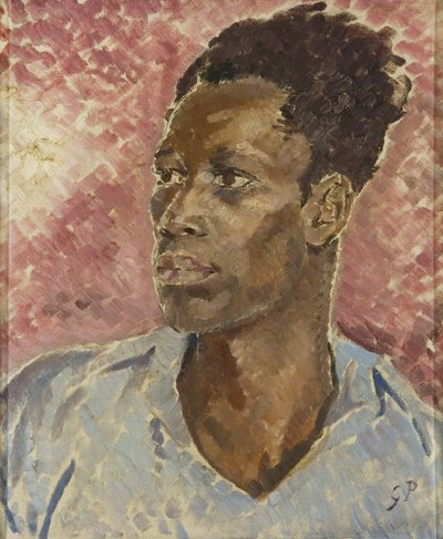 黒の頭、1935年頃（キャンバスに油彩） 作： Glyn Warren Philpot