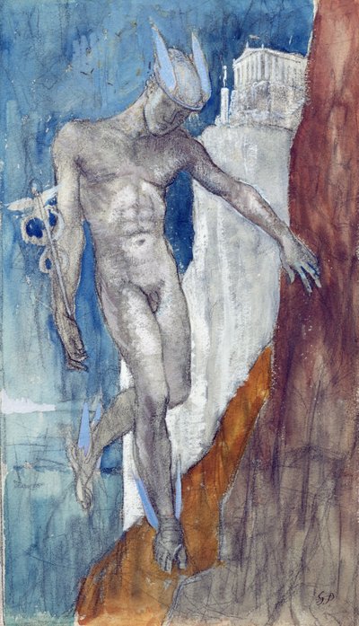 エルメス降順（鉛筆とトイレ） 作： Glyn Warren Philpot