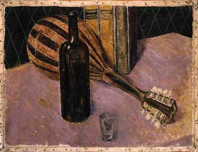 マンドリンのある静物画 作： Glyn Warren Philpot
