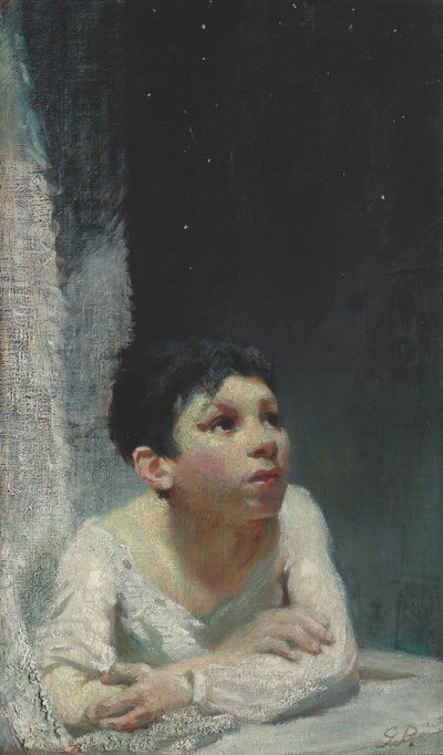小さなスペイン人、c。 1909年（キャンバスに油彩） 作： Glyn Warren Philpot