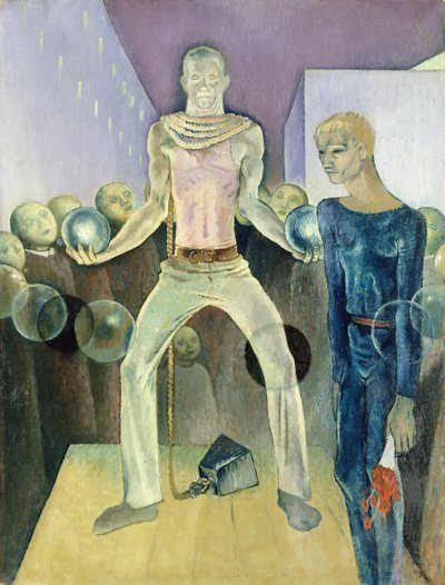 重量挙げ、ベルリン1931 作： Glyn Warren Philpot