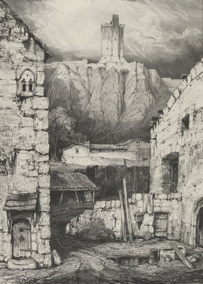 ポリニャック城のダンジョン、1830年。 作： Godefroy Engelmann