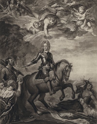 ジョン・チャーチル（マールボロ公爵）（リトグラフ 作： Godfrey (after) Kneller