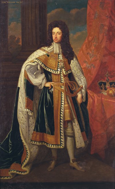 州兵服を着たウィリアム王 1690年頃 （油彩・キャンバス 作： Godfrey (after) Kneller