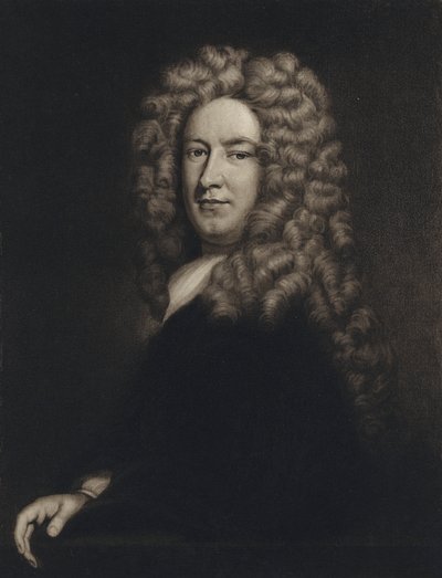 サミュエル・ガース卿（リトグラフ 作： Godfrey (after) Kneller