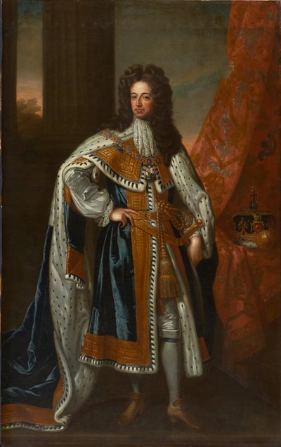ウィリアム3世の肖像画（油彩・キャンバス 作： Godfrey (studio of) Kneller