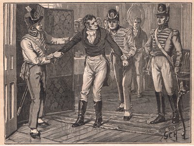 サー・フランシス・バーデットAD 1810の逮捕 作： Godfrey C. Hindley