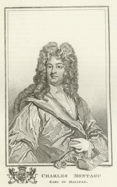Charles Montagu、ハリファックス伯爵 作： Godfrey Kneller