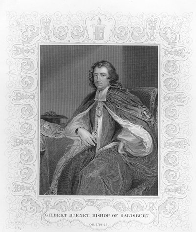 H.ロビンソンによって彫刻されたギルバートバーネット、ソールズベリーの司教 作： Godfrey Kneller