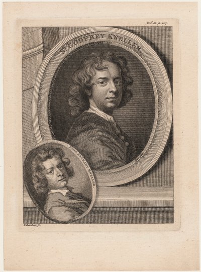 ゴッドフリーネラー、ホレスウォルポール作「絵画の逸話」より、トーマスシャンバー（1724-89年）、1770年頃 作： Godfrey Kneller