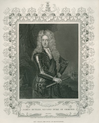 ジェームズバトラー、オーモンド2世公爵、ヘンリーロビンソンによって彫刻 作： Godfrey Kneller