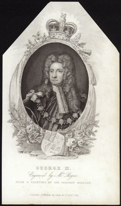 イギリスとアイルランドのキングジョージ2世 作： Godfrey Kneller