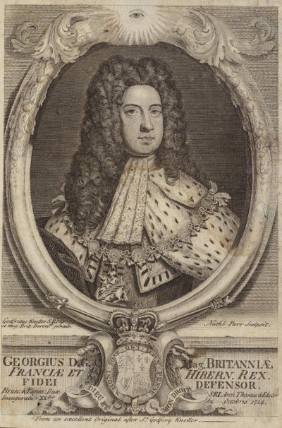 イギリスとアイルランドのジョージ1世 作： Godfrey Kneller