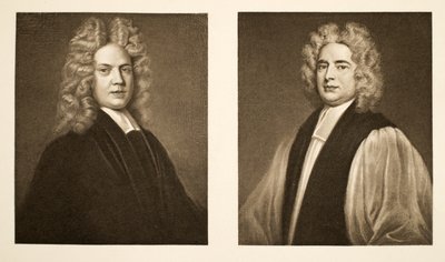 左：Henry Sacheverell DD右：フランシスアタベリー、ロチェスターの司教、パブ。 1902（コロタイプ） 作： Godfrey Kneller