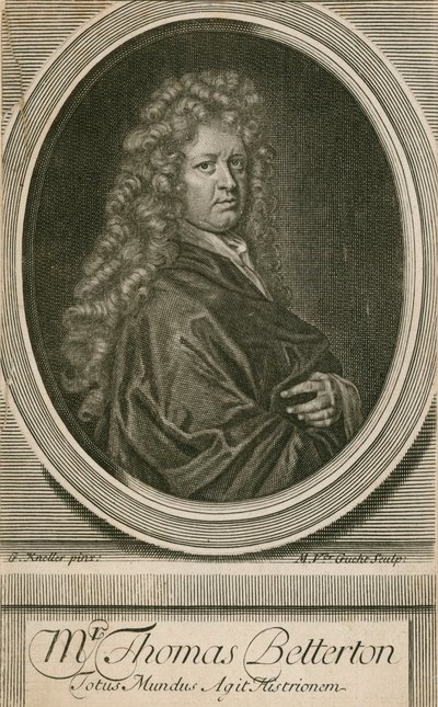 俳優トーマス・ベタートン氏 作： Godfrey Kneller