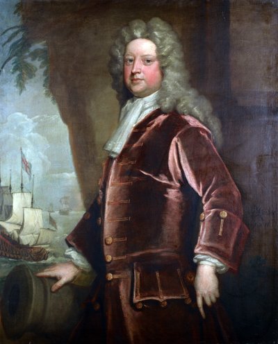 ジョン・ノリス提督の肖像 作： Godfrey Kneller