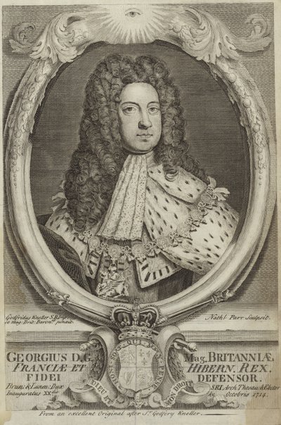 アイルランドのグレートブリテン島のジョージ1世の肖像 作： Godfrey Kneller