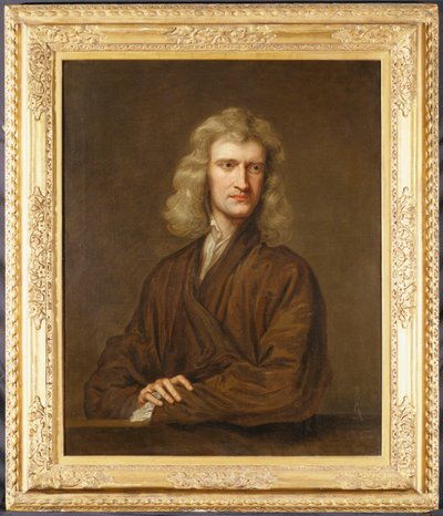 アイザック・ニュートン卿の肖像 作： Godfrey Kneller