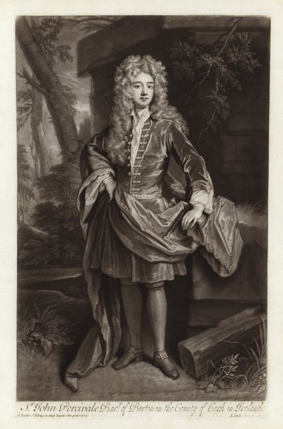 ジョン・パーシヴァル卿の肖像 作： Godfrey Kneller