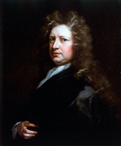 トーマス・ベタートン（1635-1710）の肖像（俳優）、ゴッドフリー・クネラー（1646-1723）による絵画、油彩・キャンバス 作： Godfrey Kneller