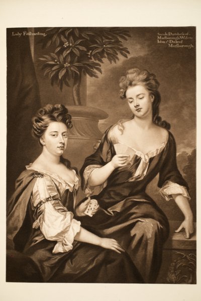 マールボロ公爵夫人とフィッツハーディング夫人のパブ。 1902（コロタイプ） 作： Godfrey Kneller