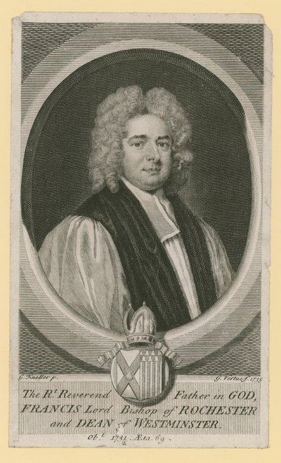神の右牧師、ロチェスターのフランシス卿司教とウェストミンスターのディーン 作： Godfrey Kneller