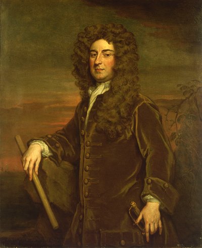 ジョン・グレイドン副提督（1666年頃～1726年）、17世紀後半～18世紀初頭（油彩画） 作： Godfrey Kneller