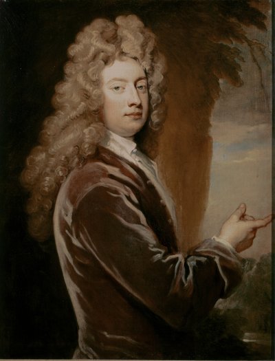 ウィリアム・コングリーブ、肖像 1709年（油彩・キャンバス） 作： Godfrey Kneller