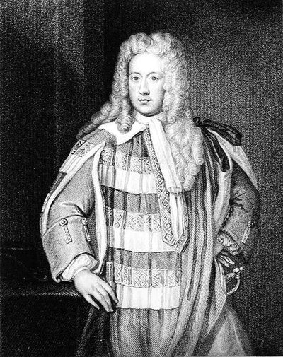 ヘンリーセントジョン（1678-1751）の肖像画第1子爵ボーリングローク、WTフライによって彫刻 作： Godfrey after Kneller