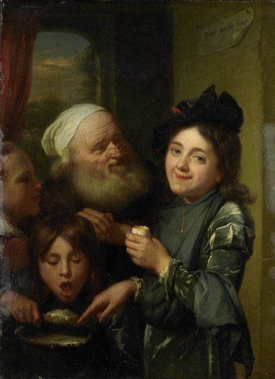 「誰もが彼の空想」 作： Godfried Schalcken