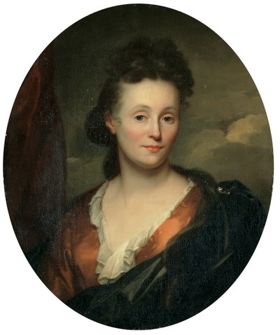 アーティストの妻、フランソワーズファンディーメンの肖像 作： Godfried Schalcken