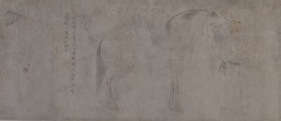 五頭の貢馬の詳細（紙に墨＆彩色） 作： Gonglin Li